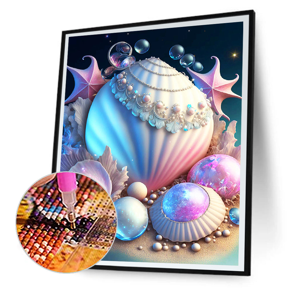 Sea Shell - Full Round Drill Diamond Painting 30*40CM