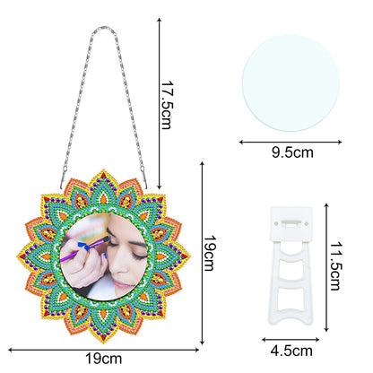 DIY Compact Mirror Art Craft Set Rhinestone Mirror for Adult and Kids Home Decor