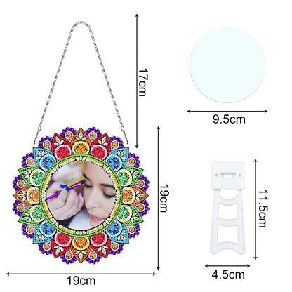 DIY Compact Mirror Art Craft Set Rhinestone Mirror for Adult and Kids Home Decor