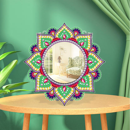 DIY Compact Mirror Art Craft Set Rhinestone Mirror for Adult and Kids Home Decor