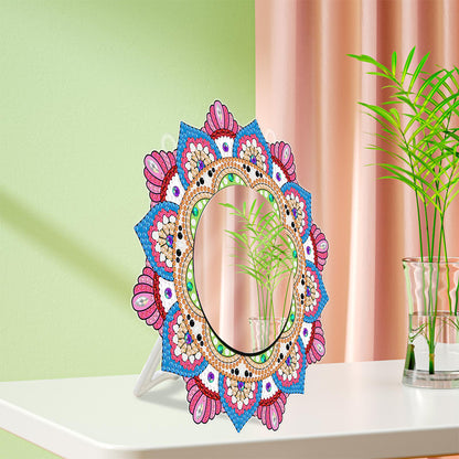 DIY Compact Mirror Art Craft Set Rhinestone Mirror for Adult and Kids Home Decor