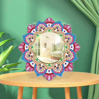 DIY Compact Mirror Art Craft Set Rhinestone Mirror for Adult and Kids Home Decor