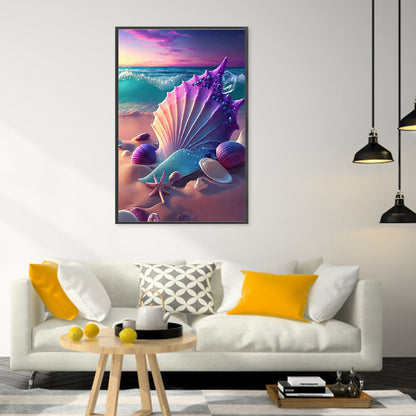 Beach Shells - Full Round Drill Diamond Painting 40*60CM