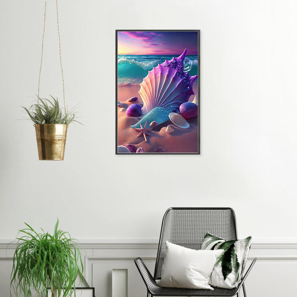 Beach Shells - Full Round Drill Diamond Painting 40*60CM