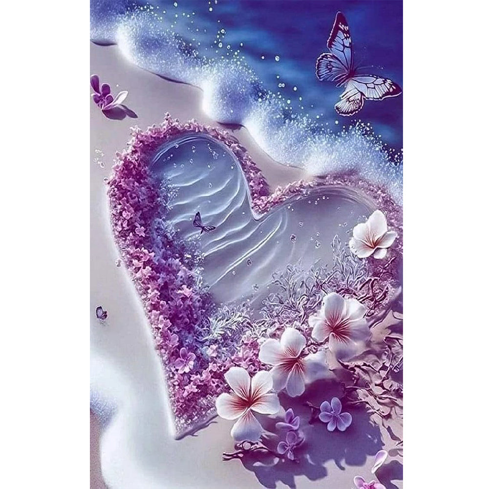 Beach Scenery - Full Round Drill Diamond Painting 40*60CM