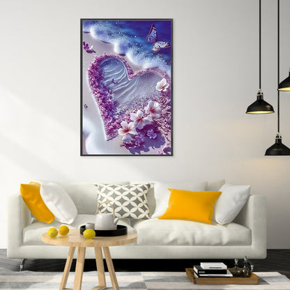 Beach Scenery - Full Round Drill Diamond Painting 40*60CM