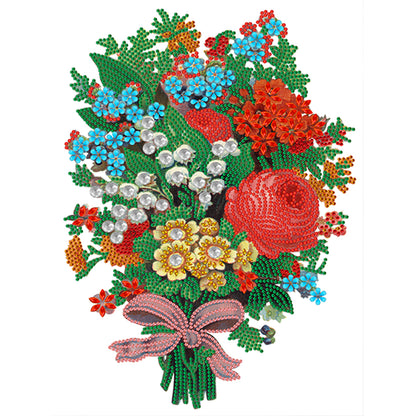 Romantic Bouquet - Special Shaped Drill Diamond Painting 30*40CM