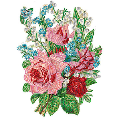 Romantic Bouquet - Special Shaped Drill Diamond Painting 30*40CM