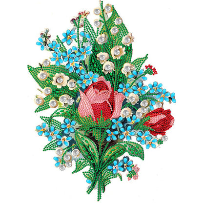 Romantic Bouquet - Special Shaped Drill Diamond Painting 30*40CM