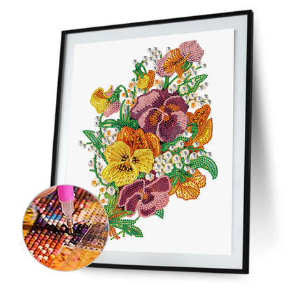 Romantic Bouquet - Special Shaped Drill Diamond Painting 30*40CM