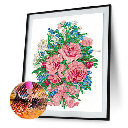 Romantic Bouquet - Special Shaped Drill Diamond Painting 30*40CM