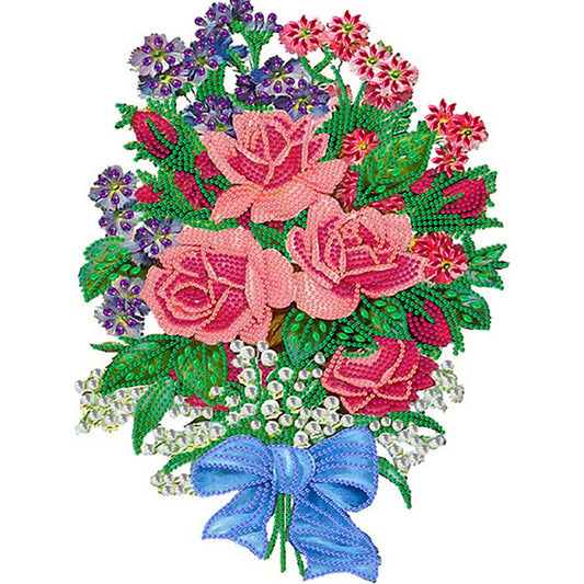 Romantic Bouquet - Special Shaped Drill Diamond Painting 30*40CM