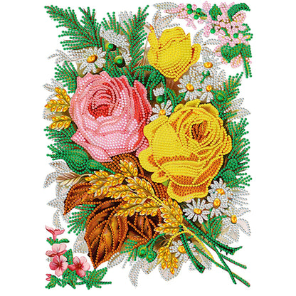 Romantic Bouquet - Special Shaped Drill Diamond Painting 30*40CM