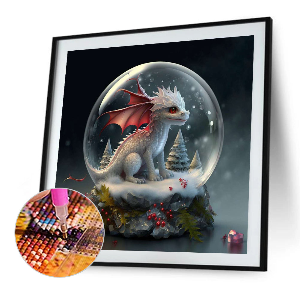 12 Zodiac Crystal Ball Dragon - Full Round Drill Diamond Painting 30*30CM