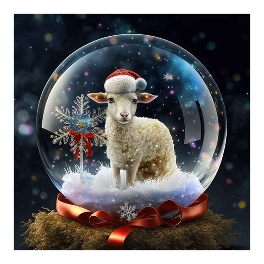 12 Zodiac Sheep In Crystal Ball - Full Round Drill Diamond Painting 30*30CM