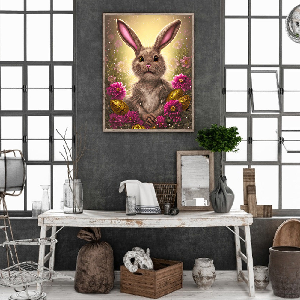 Easter Bunny - Full Round Drill Diamond Painting 30*40CM