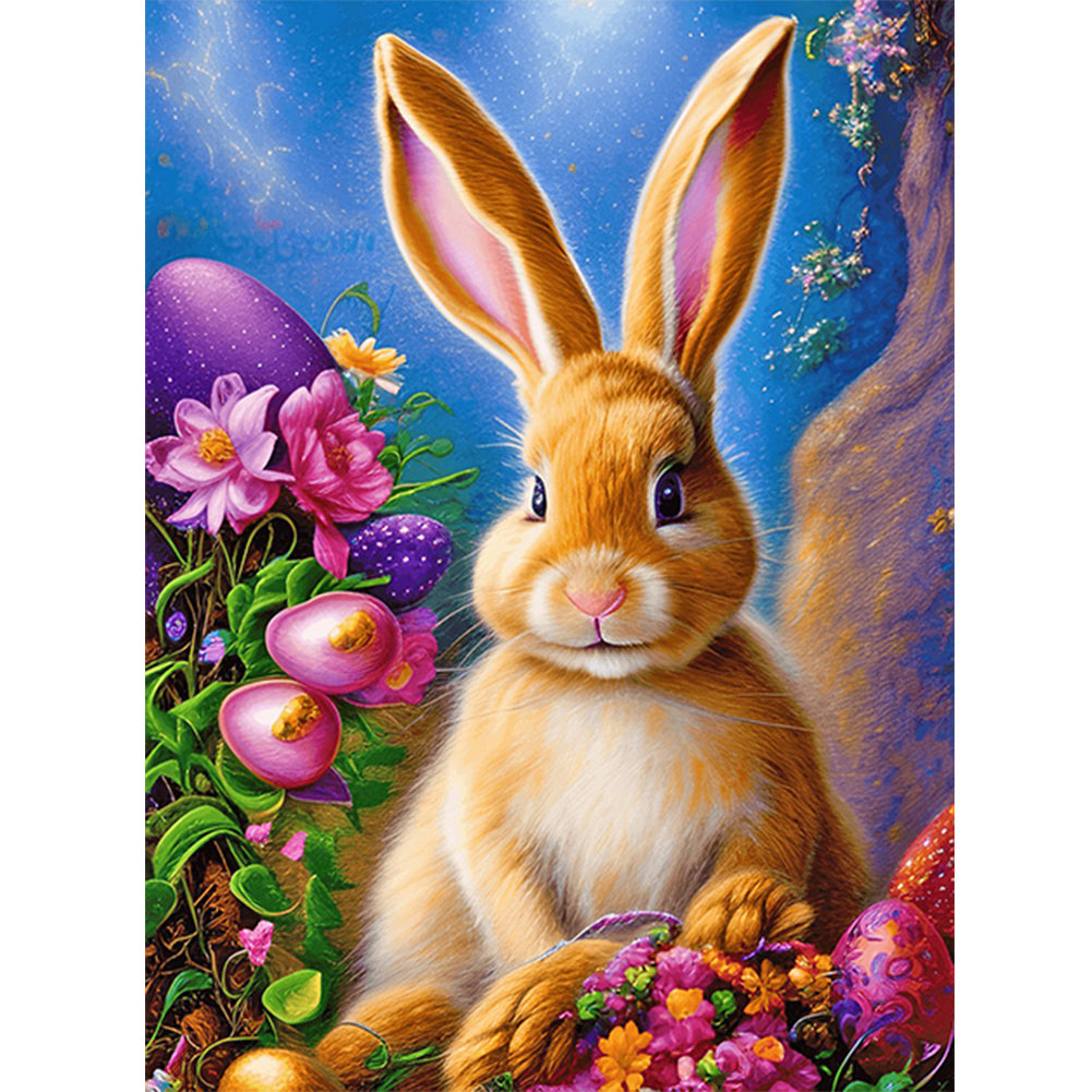 Easter Bunny - Full Round Drill Diamond Painting 30*40CM