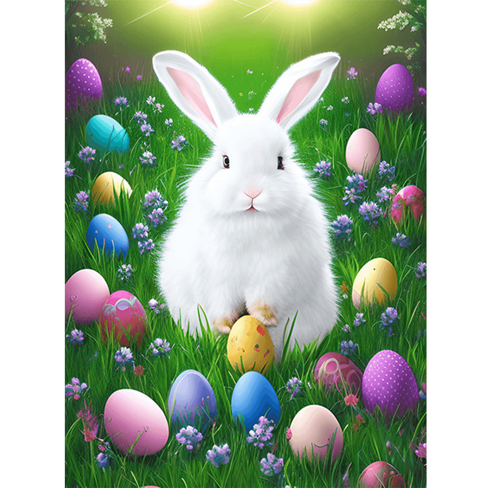 Easter Bunny - Full Round Drill Diamond Painting 30*40CM