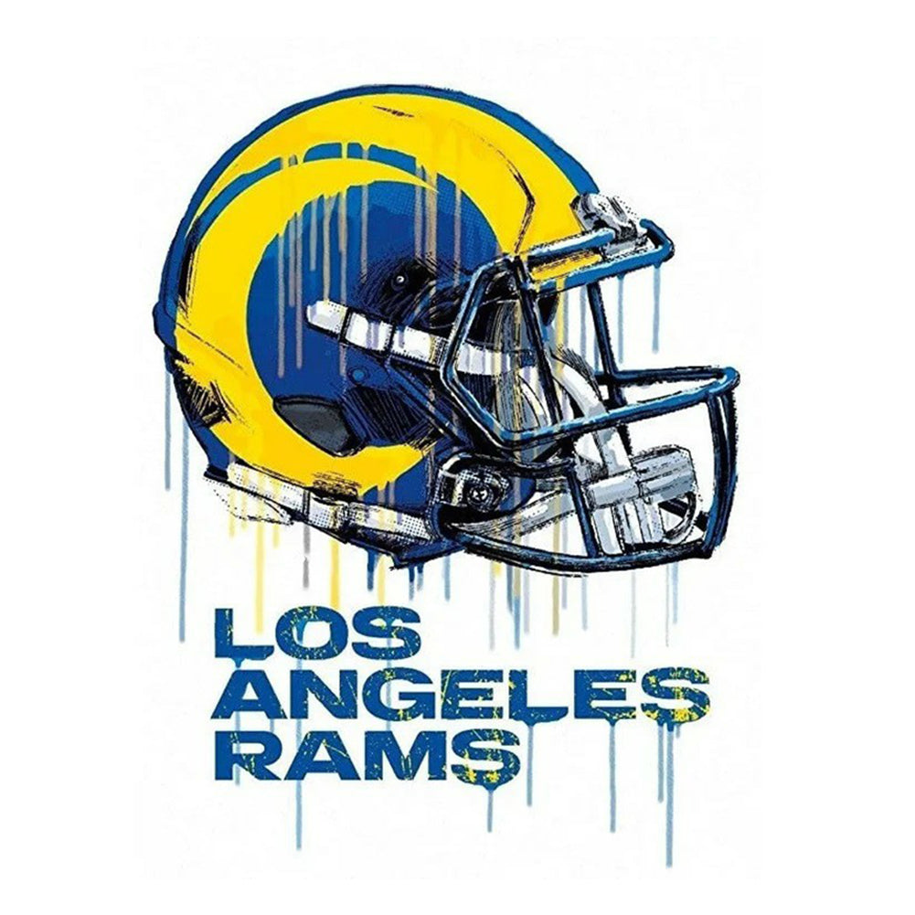 Los Angeles Rams Abstract Collection - Full Round Drill Diamond Painting 40*40CM