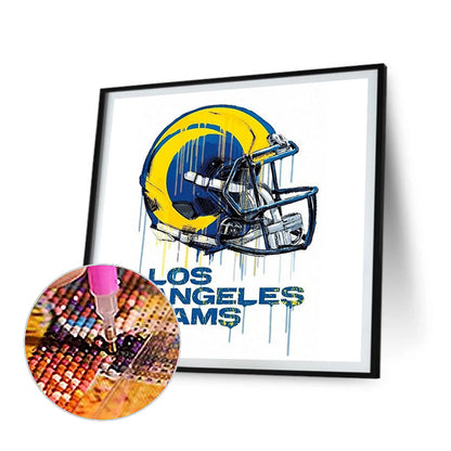 Los Angeles Rams Abstract Collection - Full Round Drill Diamond Painting 40*40CM