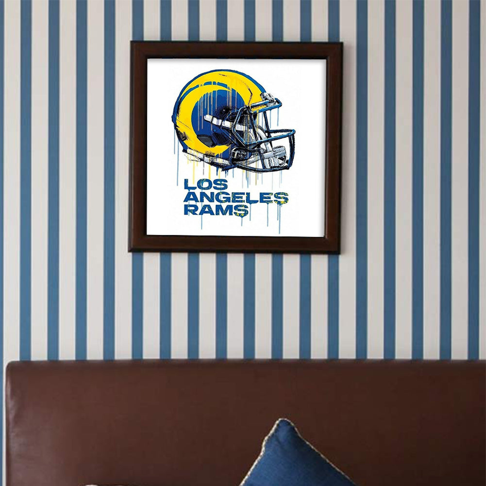 Los Angeles Rams Abstract Collection - Full Round Drill Diamond Painting 40*40CM