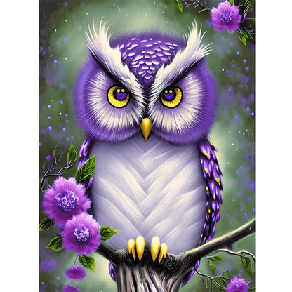 Owl - Full Round Drill Diamond Painting 30*40CM