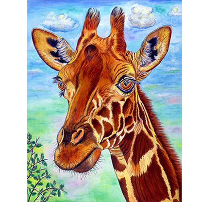 Giraffe - Full Round Drill Diamond Painting 30*40CM