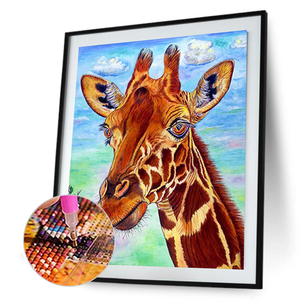 Giraffe - Full Round Drill Diamond Painting 30*40CM