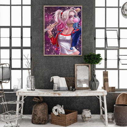 Harley Quinn - Full Round Drill Diamond Painting 30*40CM