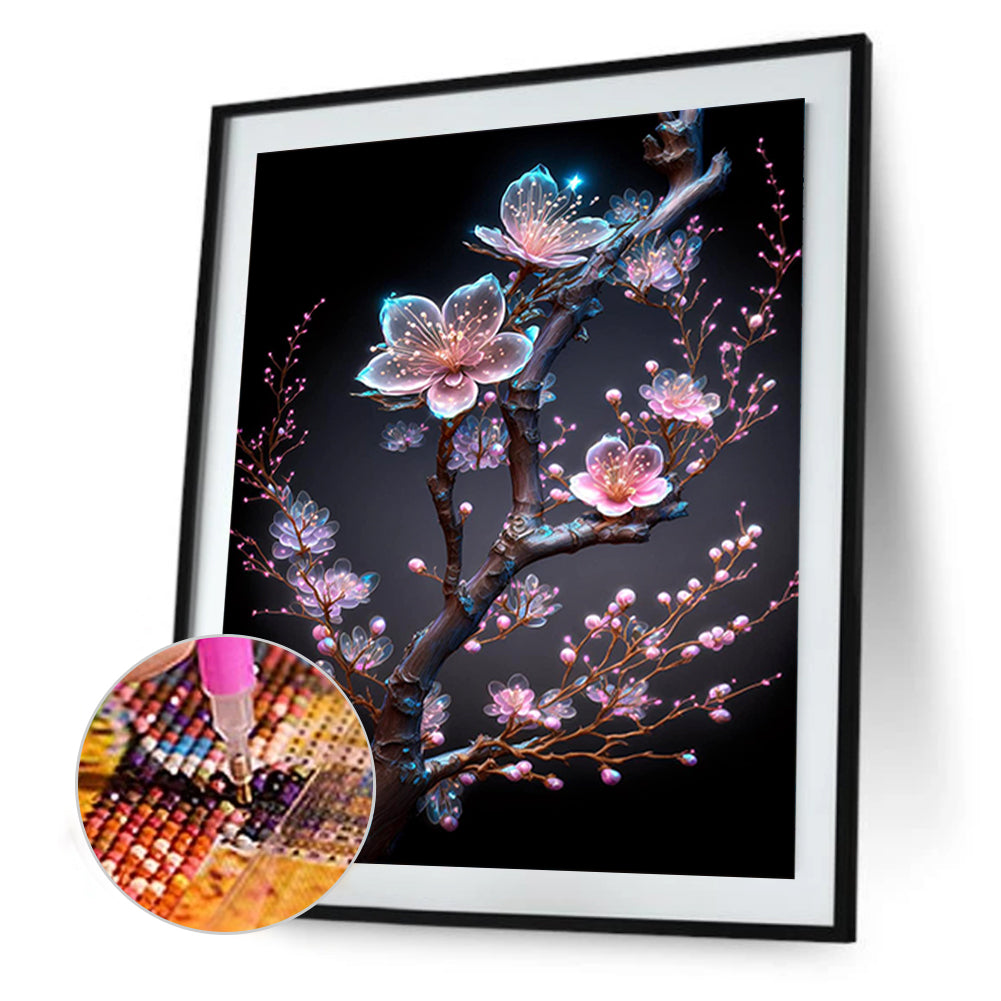 Fantasy Cherry Tree - Full Round Drill Diamond Painting 30*40CM