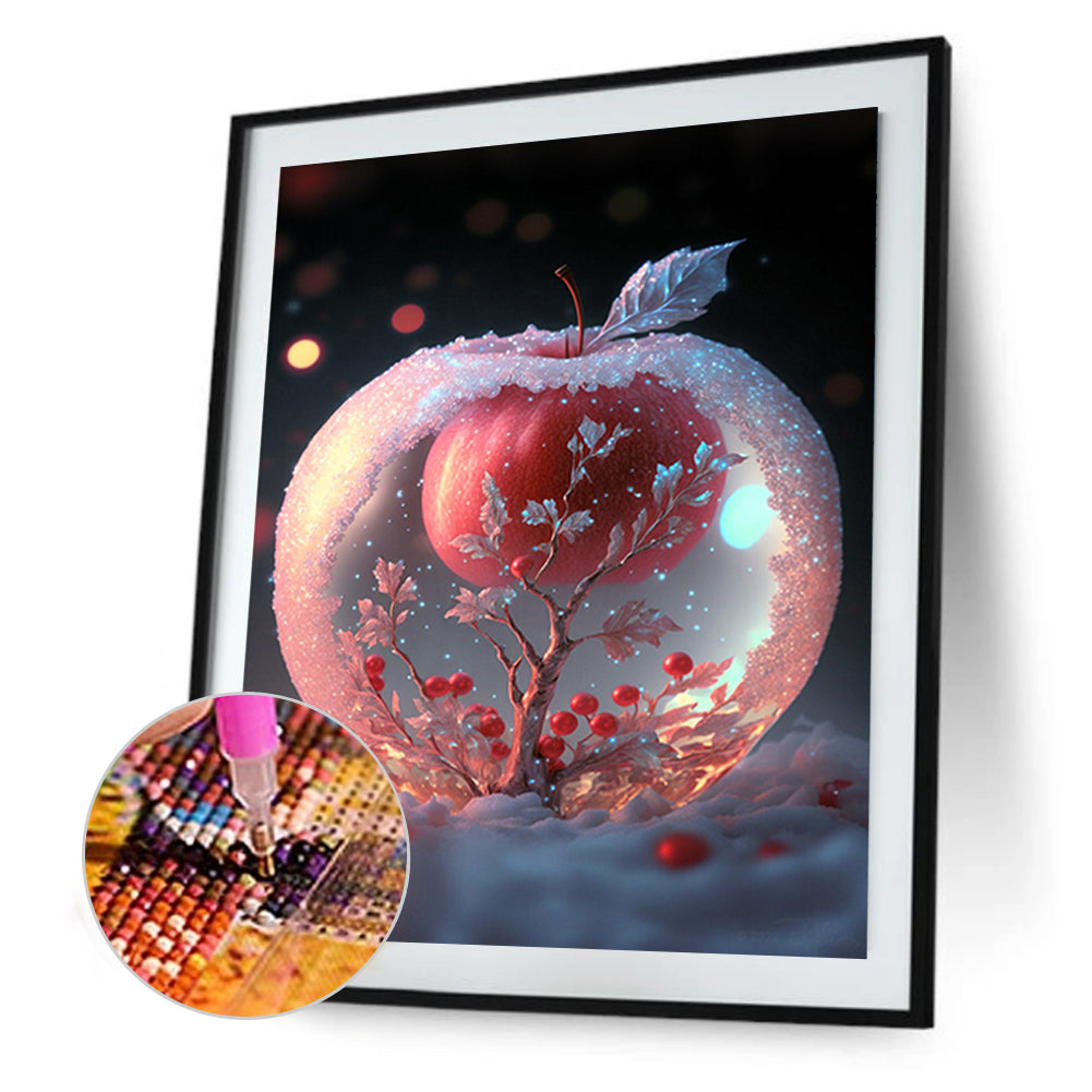 Dream Snowflake Apple - Full Round Drill Diamond Painting 30*40CM