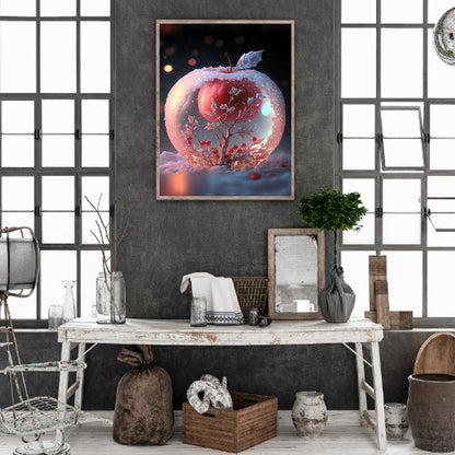 Dream Snowflake Apple - Full Round Drill Diamond Painting 30*40CM