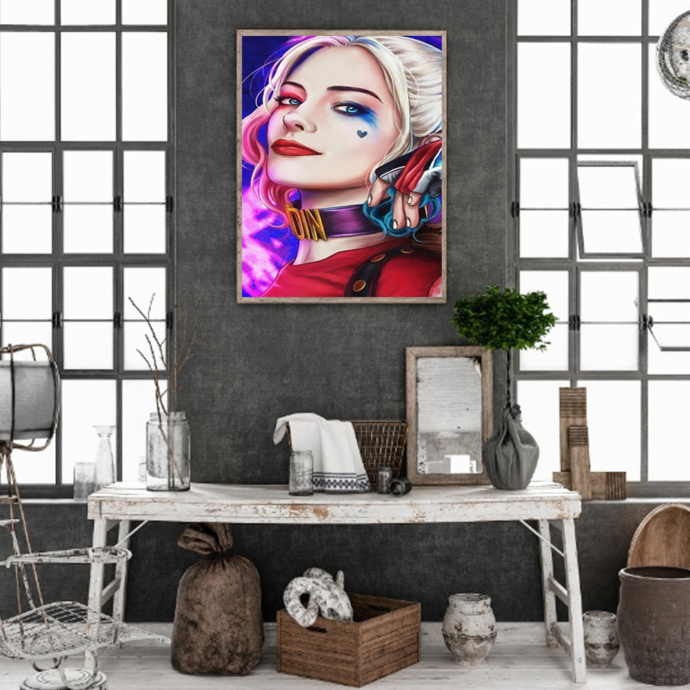 Harley Quinn - Full Round Drill Diamond Painting 30*50CM