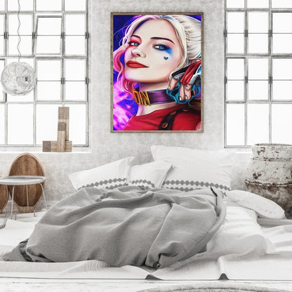 Harley Quinn - Full Round Drill Diamond Painting 30*50CM