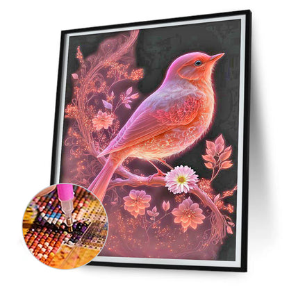 Bird On Dreamy Branch - Full Round Drill Diamond Painting 30*40CM