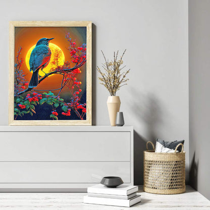 Moonlight Bird - Full Round Drill Diamond Painting 30*40CM