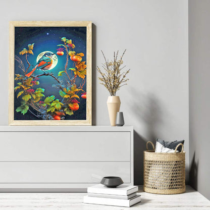 Moonlight Bird - Full Round Drill Diamond Painting 30*40CM