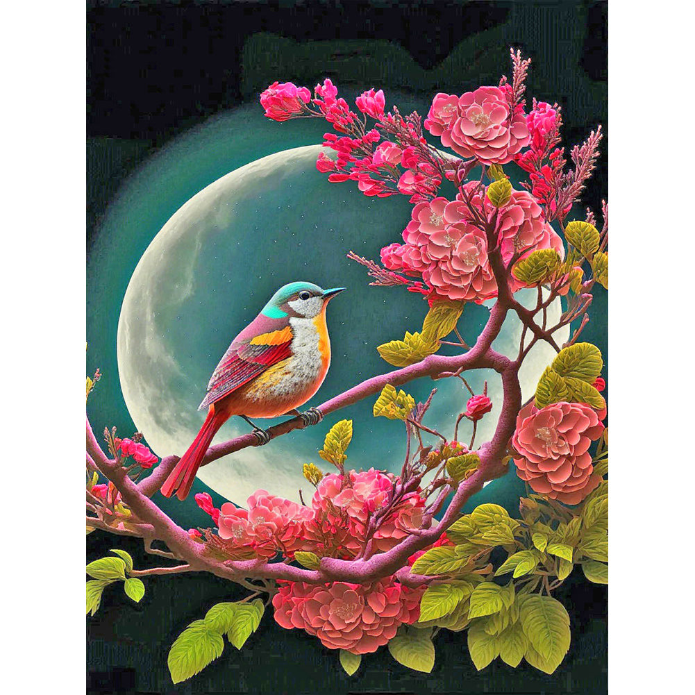 Moonlight Bird - Full Round Drill Diamond Painting 30*40CM