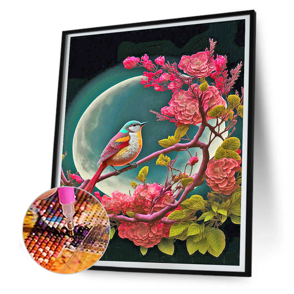 Moonlight Bird - Full Round Drill Diamond Painting 30*40CM