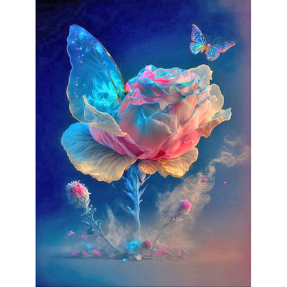 Smoke Rose - Full Round Drill Diamond Painting 30*40CM