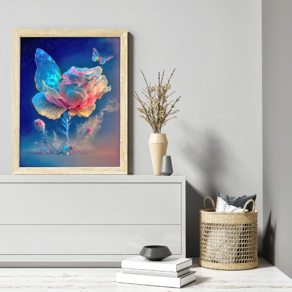 Smoke Rose - Full Round Drill Diamond Painting 30*40CM