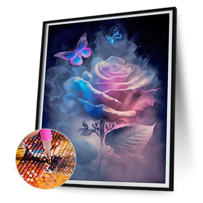 Smoke Rose - Full Round Drill Diamond Painting 30*40CM