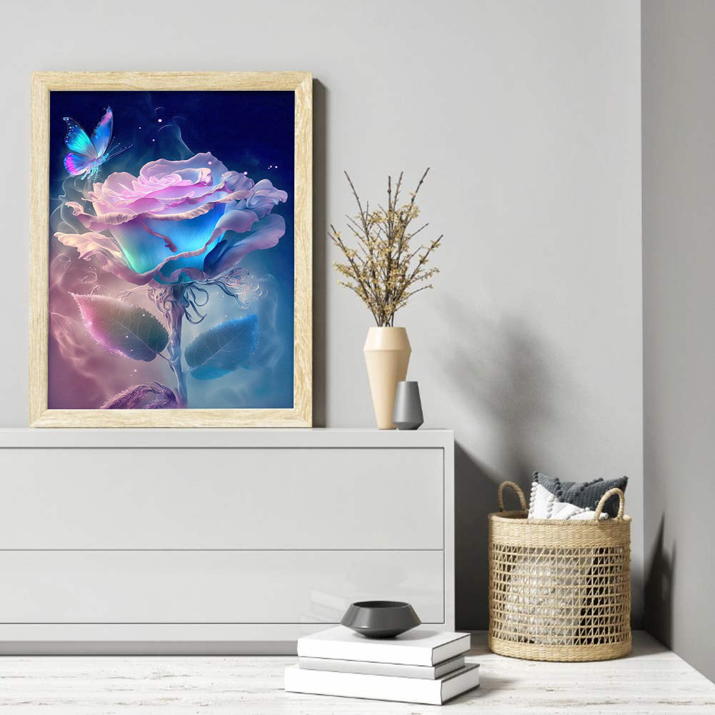 Smoke Rose - Full Round Drill Diamond Painting 30*40CM