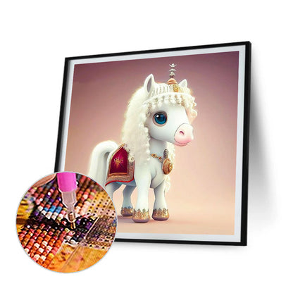 Fantasy Unicorn - Full Round Drill Diamond Painting 30*30CM