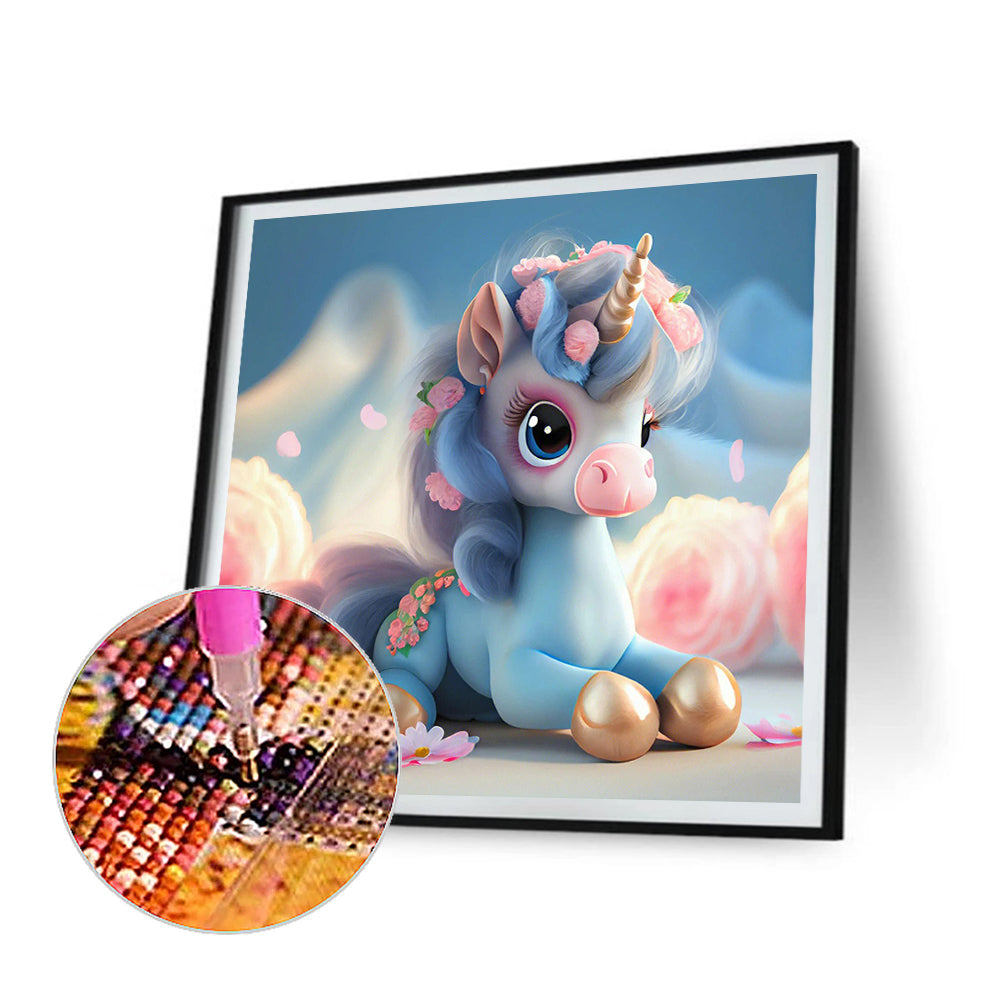 Fantasy Unicorn - Full Round Drill Diamond Painting 30*30CM