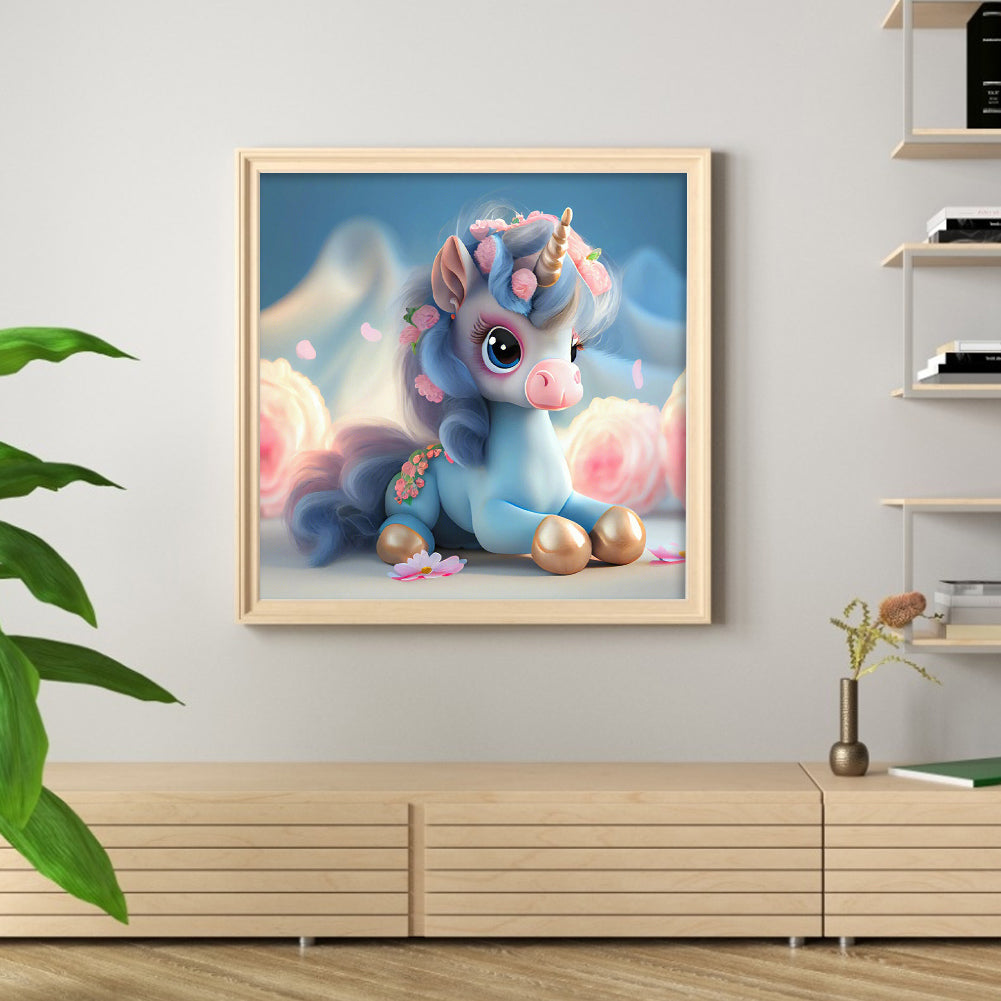 Fantasy Unicorn - Full Round Drill Diamond Painting 30*30CM