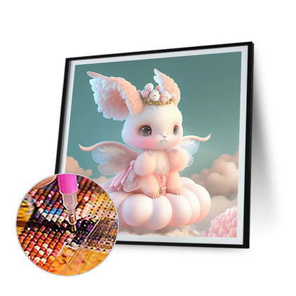 Dreamy Pink Rabbit - Full Round Drill Diamond Painting 30*30CM