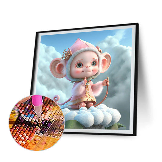 Fantasy Little Monkey - Full Round Drill Diamond Painting 30*30CM