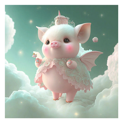 Dream Fat Pig - Full Round Drill Diamond Painting 30*30CM