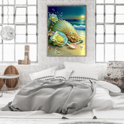 Dream Beach Shells - Full Round Drill Diamond Painting 30*40CM